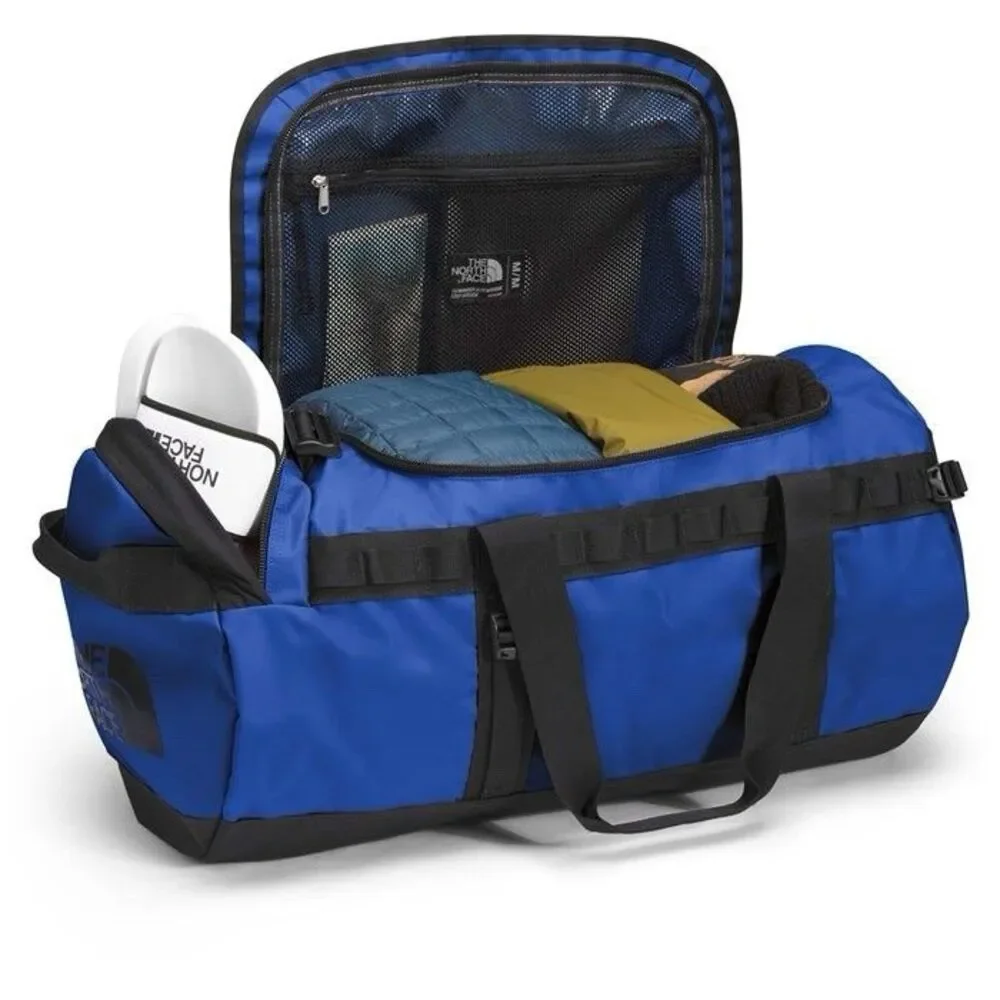 The North Face Base Camp Duffel Bag Medium 71L Travel TNF Blue /Black New $149
